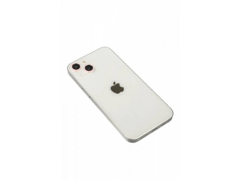 Newface iPhone 13 Mini Diamond Kamera Lens - Pembe