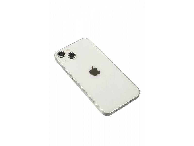 Newface iPhone 13 Mini Diamond Kamera Lens - Siyah