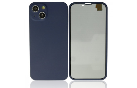 Newface iPhone 13 Kılıf 360 Hayalet Full Body Silikon Kapak - Mavi