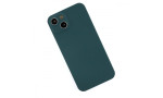 Newface iPhone 13 Kılıf 360 Mat Full Body Silikon Kapak - Koyu Yeşil