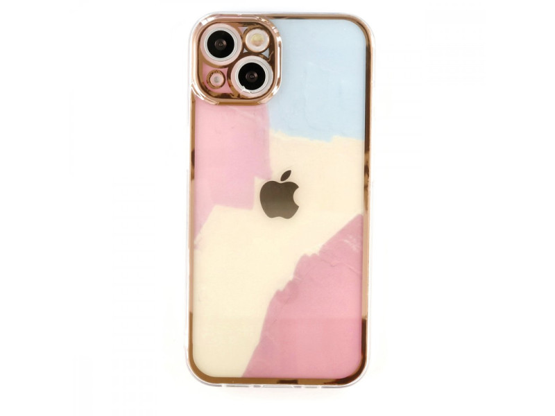 Newface iPhone 13 Kılıf Çiçekli Silikon - Buz Mavi