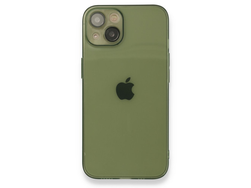 Newface iPhone 13 Kılıf Fly Lens Silikon - Yeşil