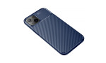 Newface iPhone 13 Kılıf Focus Karbon Silikon - Lacivert