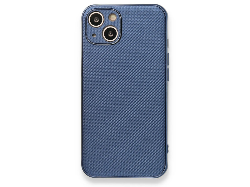 Newface iPhone 13 Kılıf Harbon Silikon - Mavi
