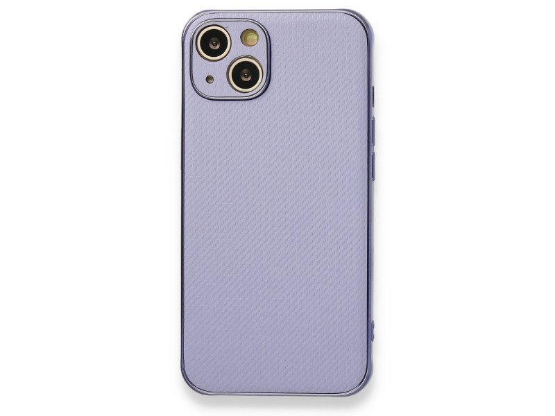 Newface iPhone 13 Kılıf Harbon Silikon - Mor