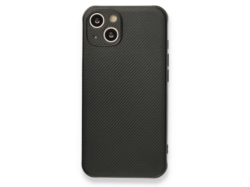 Newface iPhone 13 Kılıf Harbon Silikon - Siyah