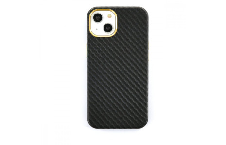 Newface iPhone 13 Kılıf Hibrit Karbon Silikon - Siyah