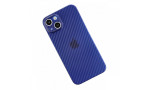 Newface iPhone 13 Kılıf Karbon PP Silikon - Mavi