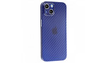 Newface iPhone 13 Kılıf Karbon PP Silikon - Mavi
