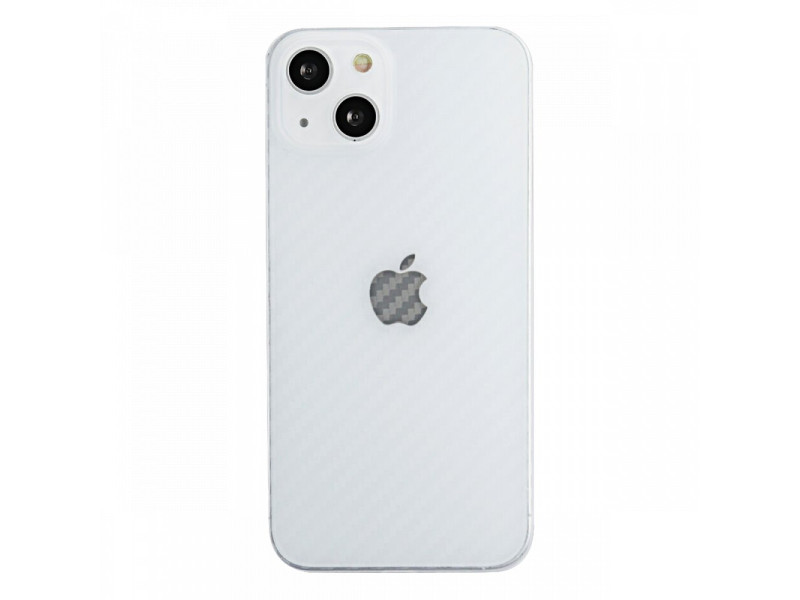 Newface iPhone 13 Kılıf Karbon PP Silikon - Şeffaf