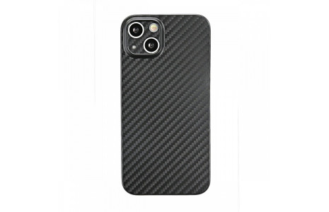 Newface iPhone 13 Kılıf Karbon PP Silikon - Siyah