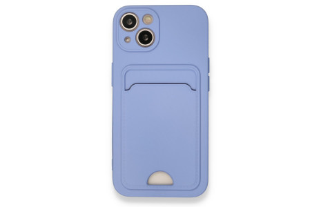 Newface iPhone 13 Kılıf Kelvin Kartvizitli Silikon - Lila