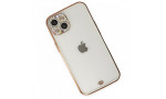 Newface iPhone 13 Kılıf Liva Taşlı Silikon - Beyaz