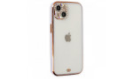 Newface iPhone 13 Kılıf Liva Taşlı Silikon - Mor