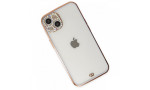 Newface iPhone 13 Kılıf Liva Taşlı Silikon - Mor