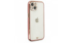 Newface iPhone 13 Kılıf Liva Taşlı Silikon - Pembe