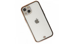 Newface iPhone 13 Kılıf Liva Taşlı Silikon - Siyah