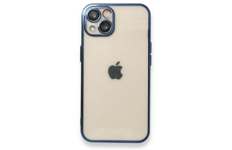 Newface iPhone 13 Kılıf Razer Lensli Silikon - Mavi