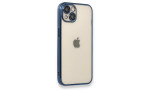 Newface iPhone 13 Kılıf Razer Lensli Silikon - Mavi