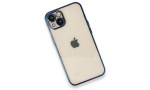 Newface iPhone 13 Kılıf Razer Lensli Silikon - Mavi