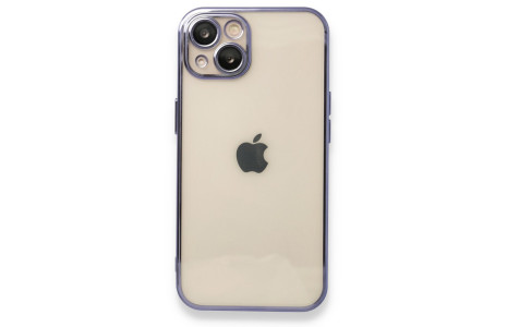 Newface iPhone 13 Kılıf Razer Lensli Silikon - Mor