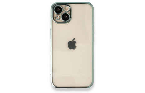 Newface iPhone 13 Kılıf Razer Lensli Silikon - Yeşil