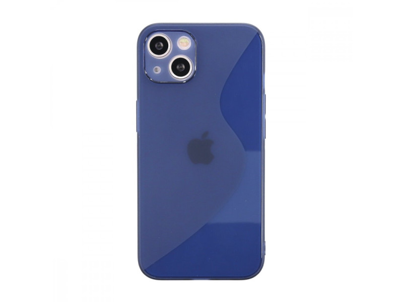 Newface iPhone 13 Kılıf S Silikon - Mavi