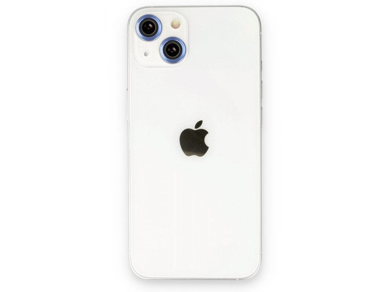 Newface iPhone 13 Mini Metal Kamera Lens - Mavi