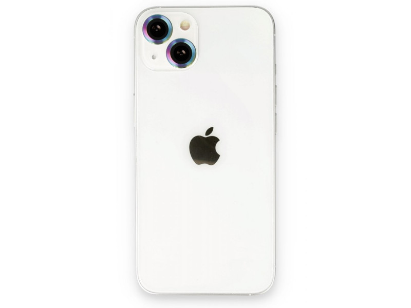 Newface iPhone 13 Mini Metal Kamera Lens - Rainbow