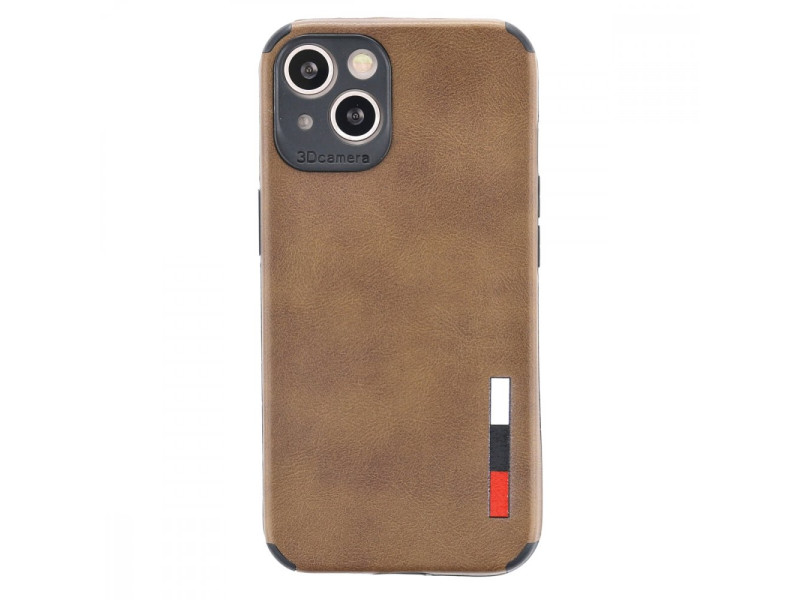 Newface iPhone 13 Mini Kılıf Loop Deri Silikon - Kahverengi