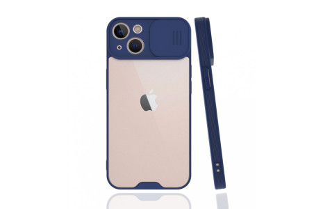 Newface iPhone 13 Mini Kılıf Platin Kamera Koruma Silikon - Lacivert