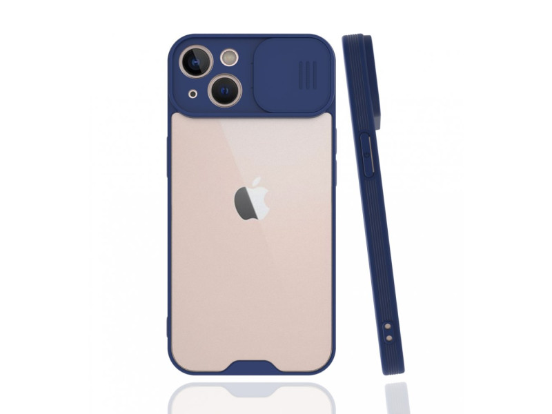 Newface iPhone 13 Mini Kılıf Platin Kamera Koruma Silikon - Lacivert