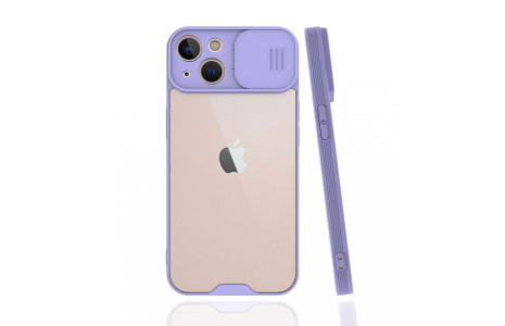Newface iPhone 13 Mini Kılıf Platin Kamera Koruma Silikon - Lila