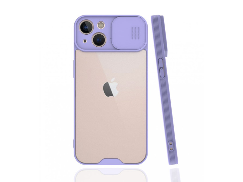 Newface iPhone 13 Mini Kılıf Platin Kamera Koruma Silikon - Lila