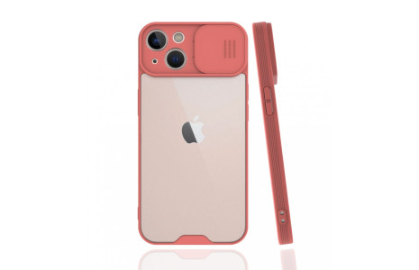 Newface iPhone 13 Mini Kılıf Platin Kamera Koruma Silikon - Pembe