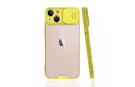 Newface iPhone 13 Mini Kılıf Platin Kamera Koruma Silikon - Sarı