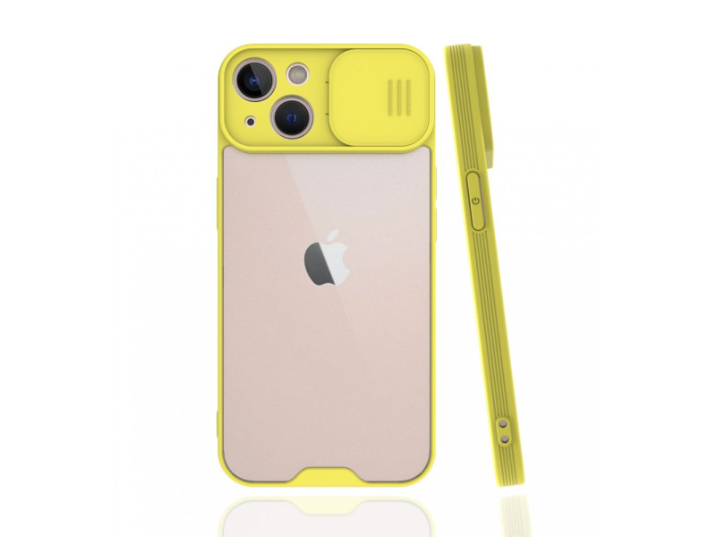 Newface iPhone 13 Mini Kılıf Platin Kamera Koruma Silikon - Sarı