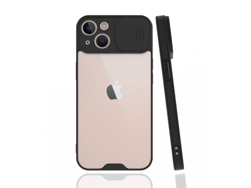 Newface iPhone 13 Mini Kılıf Platin Kamera Koruma Silikon - Siyah