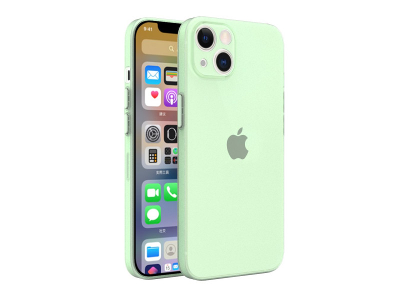 Newface iPhone 13 Mini Kılıf Puma Silikon - Açık Yeşil