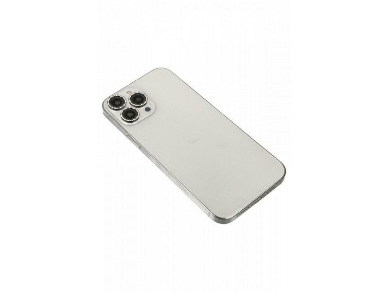 Newface iPhone 13 Pro Max Diamond Kamera Lens - Siyah