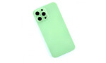Newface iPhone 13 Pro Kılıf 360 Full Body Silikon Kapak - Açık Yeşil