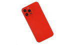 Newface iPhone 13 Pro Kılıf 360 Mat Full Body Silikon Kapak - Kırmızı