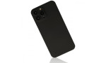 Newface iPhone 13 Pro Kılıf 360 Mat Full Body Silikon Kapak - Siyah