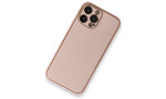 Newface iPhone 13 Pro Kılıf Coco Deri Silikon Kapak - Pembe