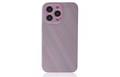 Newface iPhone 13 Pro Kılıf Glass Kapak - Mor