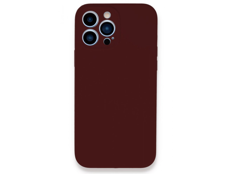Newface iPhone 13 Pro Max Kılıf Lansman Legant Silikon - Bordo