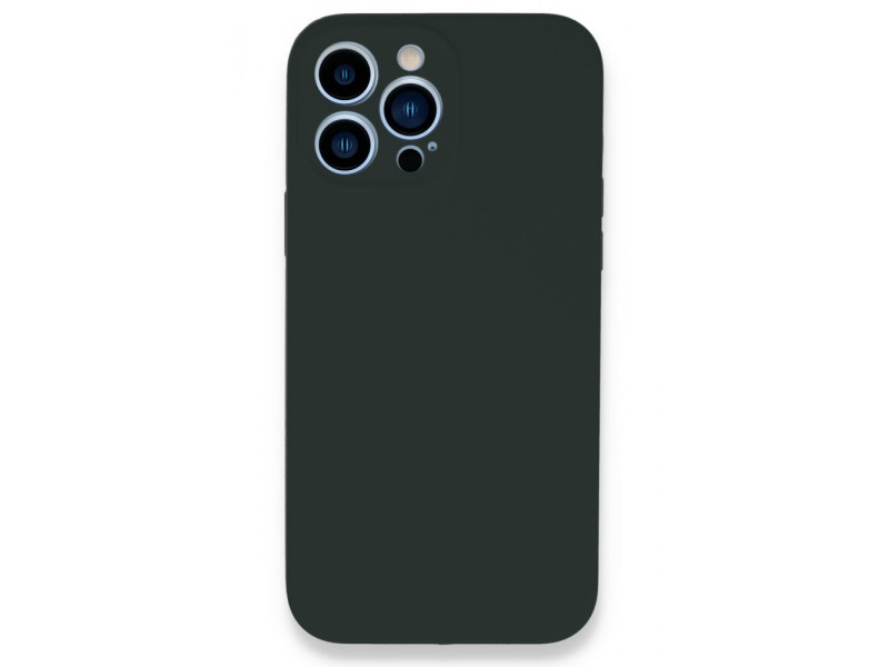 Newface iPhone 13 Pro Max Kılıf Lansman Legant Silikon - Koyu Yeşil