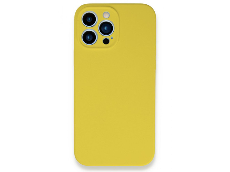Newface iPhone 13 Pro Max Kılıf Lansman Legant Silikon - Sarı