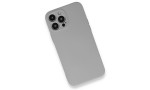 Newface iPhone 13 Pro Kılıf Nano içi Kadife Silikon - Açık Gri