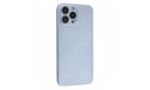 Newface iPhone 13 Pro Kılıf Nano içi Kadife Silikon - Sky Blue